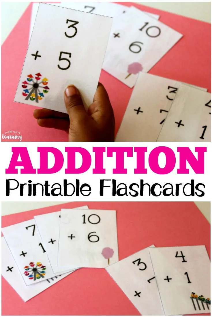 Atividade de Free Printable Addition Flashcards For 1st Grade - Folha 24