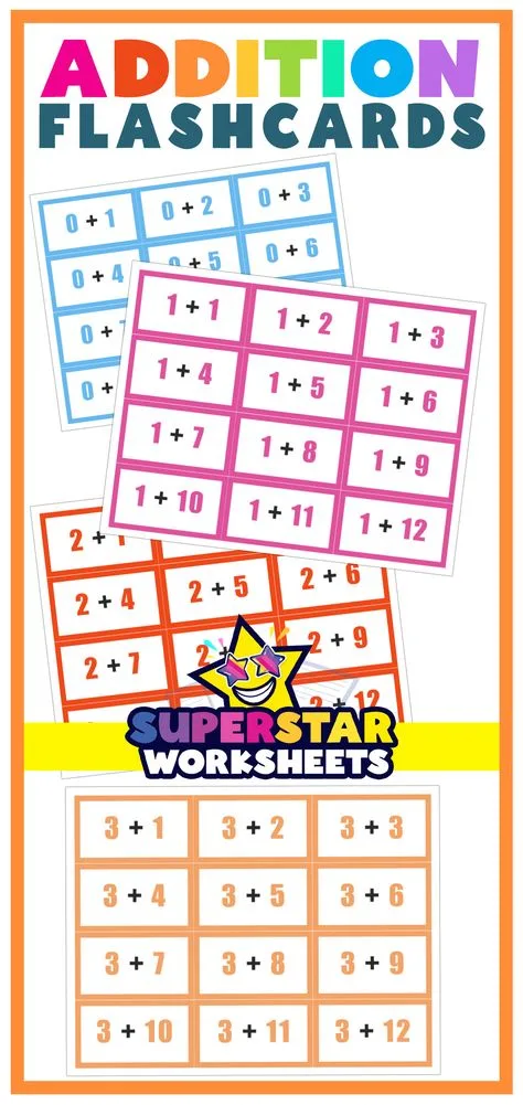 Free Free Printable Addition Flashcards For 1st Grade Worksheet for Kids Part 63