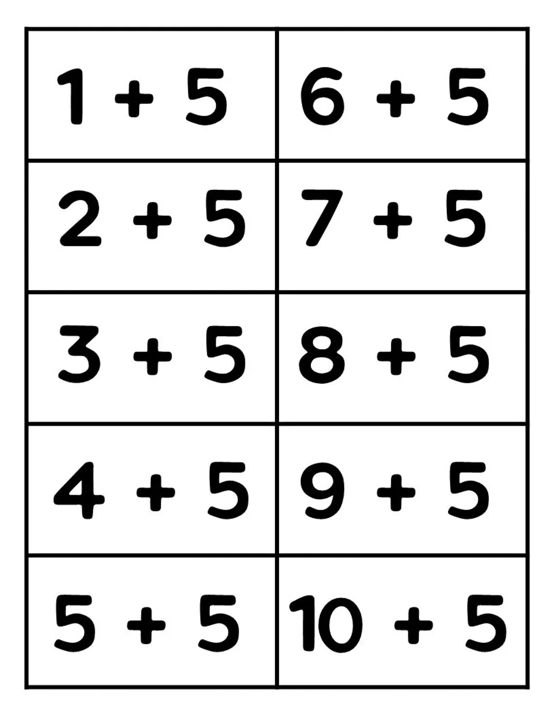 Free Free Printable Addition Flashcards For 1st Grade Worksheet for Kids Part 64