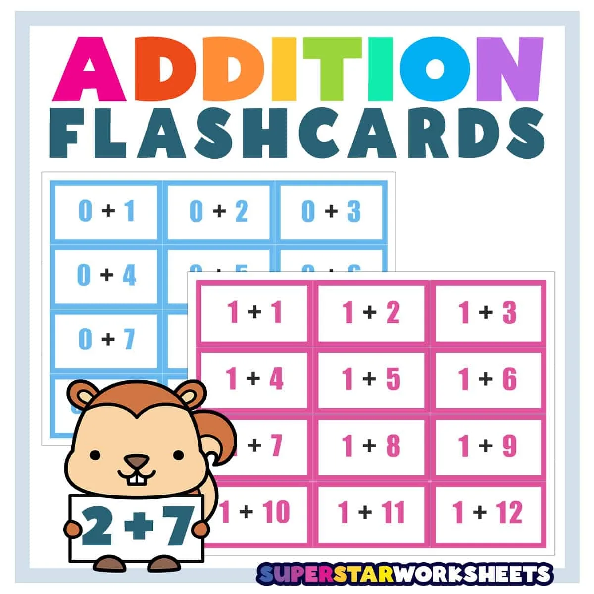 Free Free Printable Addition Flashcards For 1st Grade Worksheet for Kids Part 72