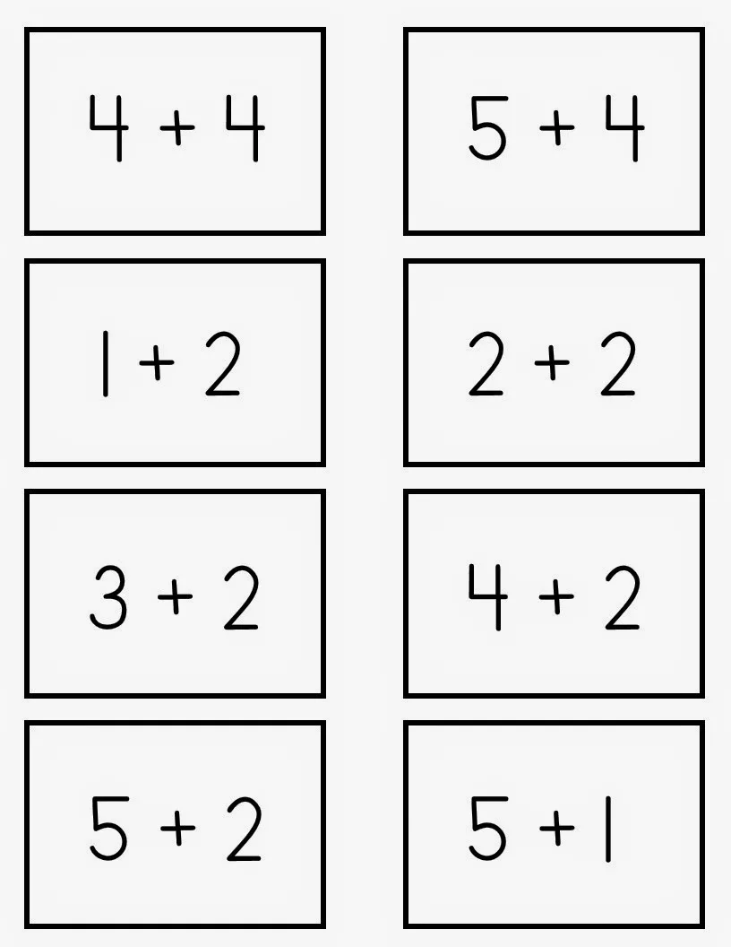 Free Free Printable Addition Flashcards For 1st Grade Worksheet for Kids Part 80