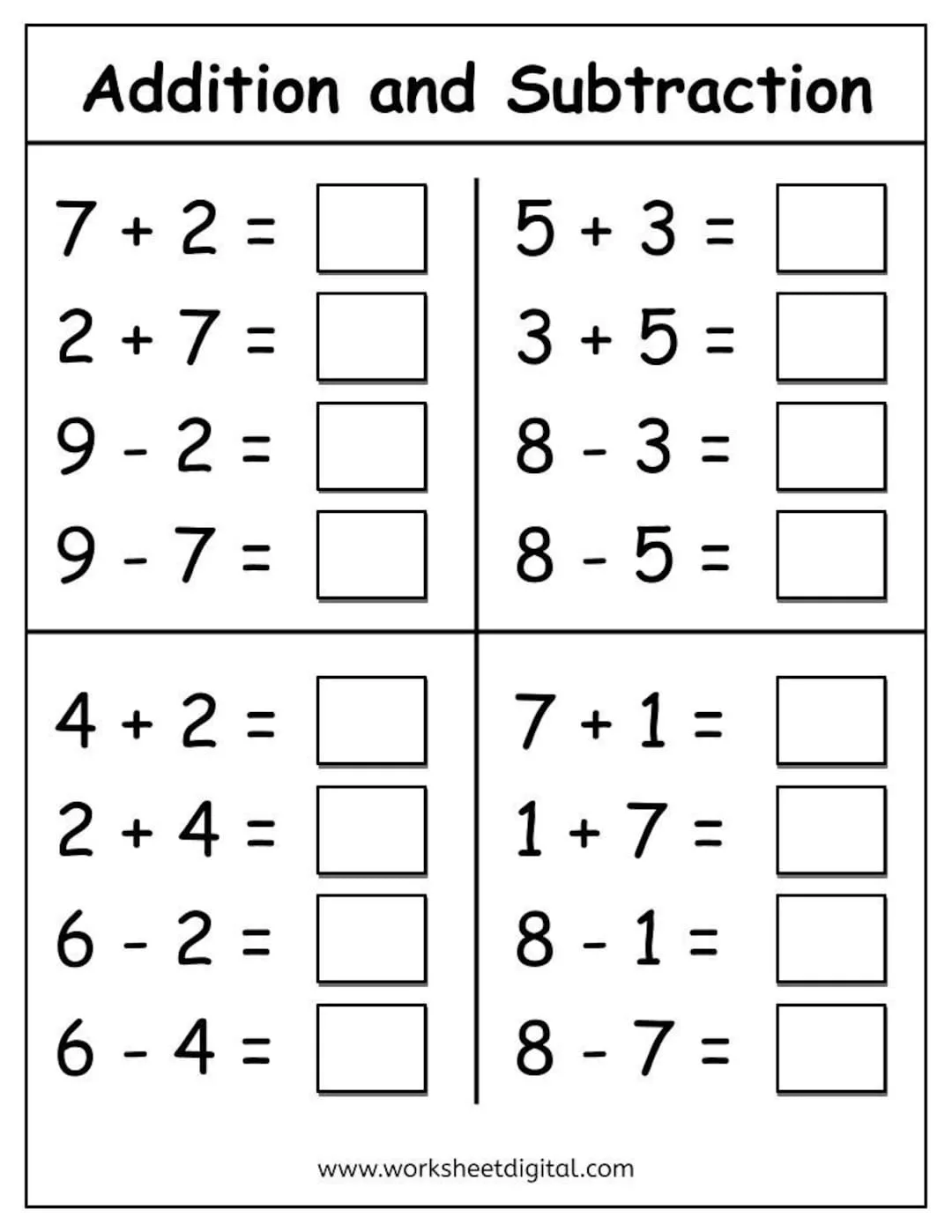 Free Free Printable Addition Flashcards For 1st Grade Worksheet for Kids Part 82