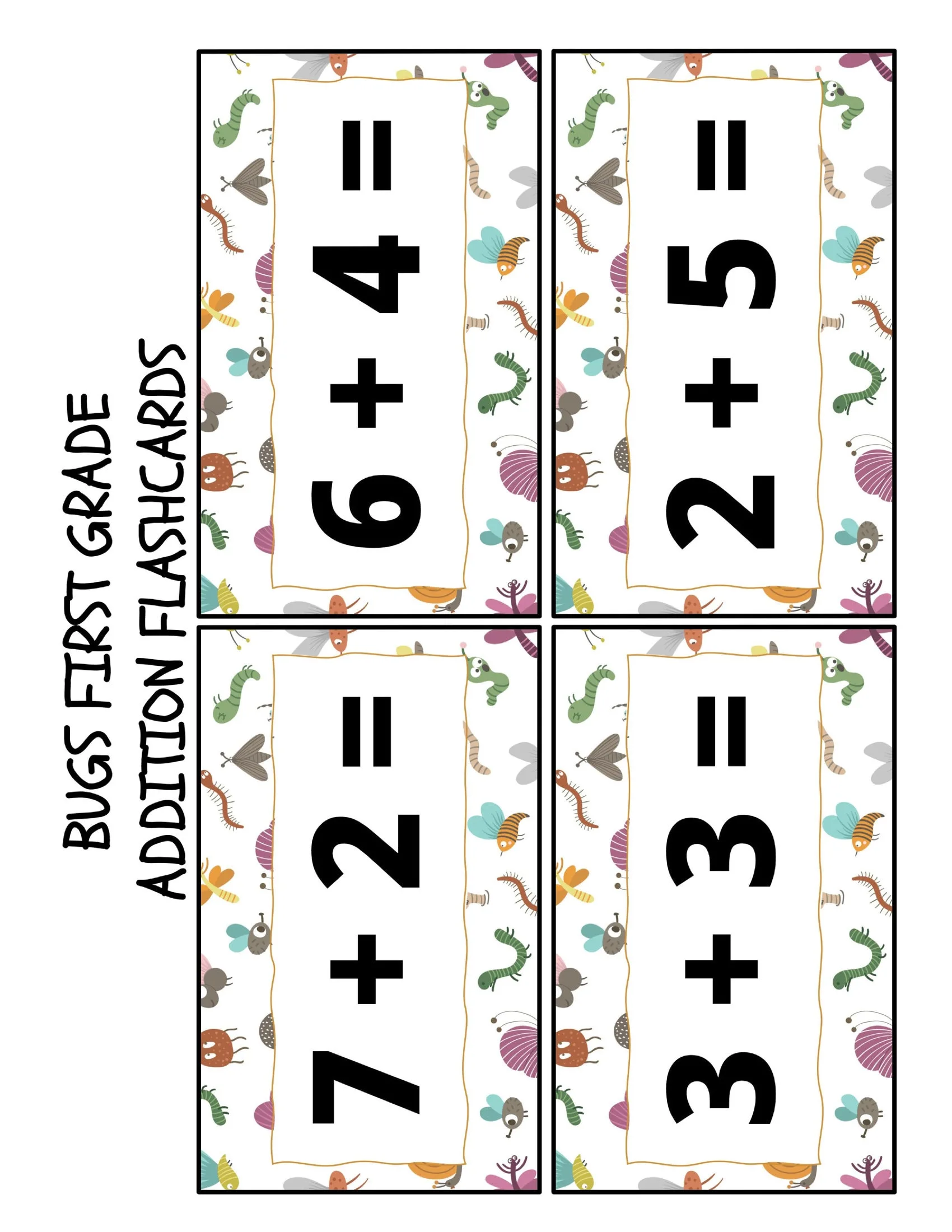 Free Free Printable Addition Flashcards For 1st Grade Worksheet for Kids Part 86