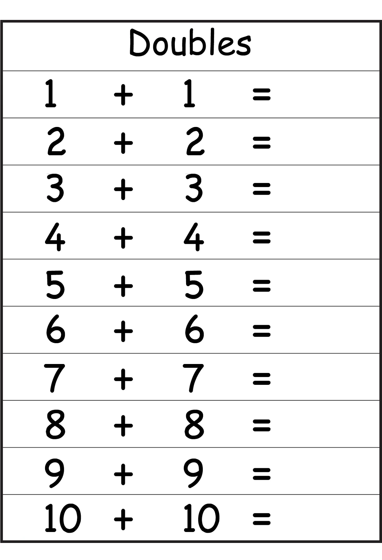 Free Free Printable Addition Flashcards For 1st Grade Worksheet for Kids Part 95