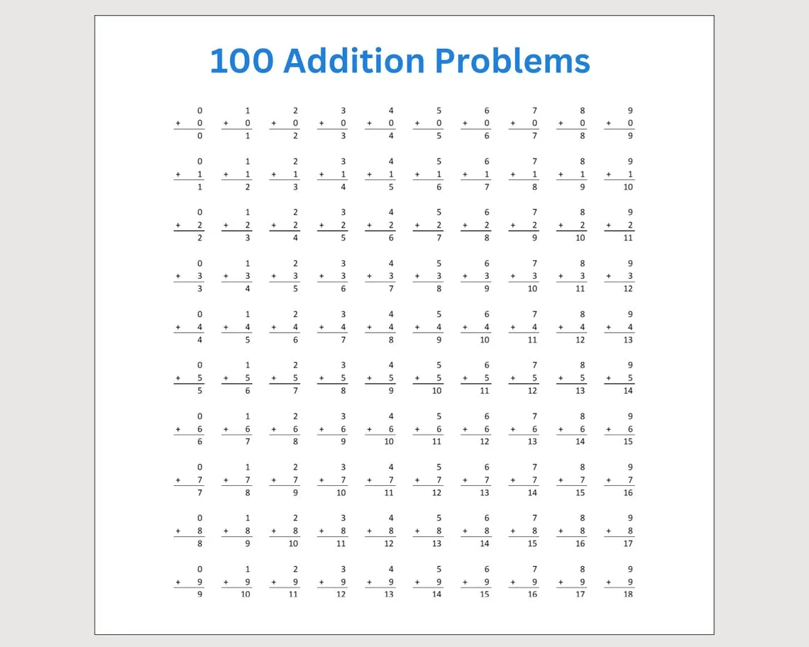 Free Free Printable Addition Flashcards For 1st Grade Worksheet for Kids Part 99