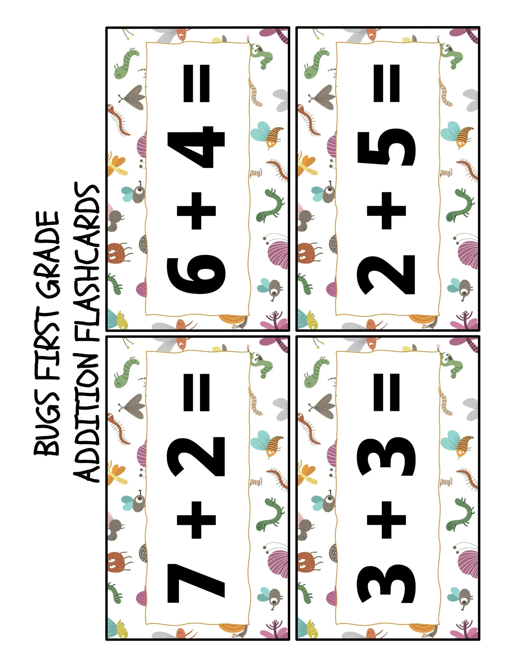 Free Free Printable Addition Flashcards For 1st Grade Worksheet for Kids Part 110