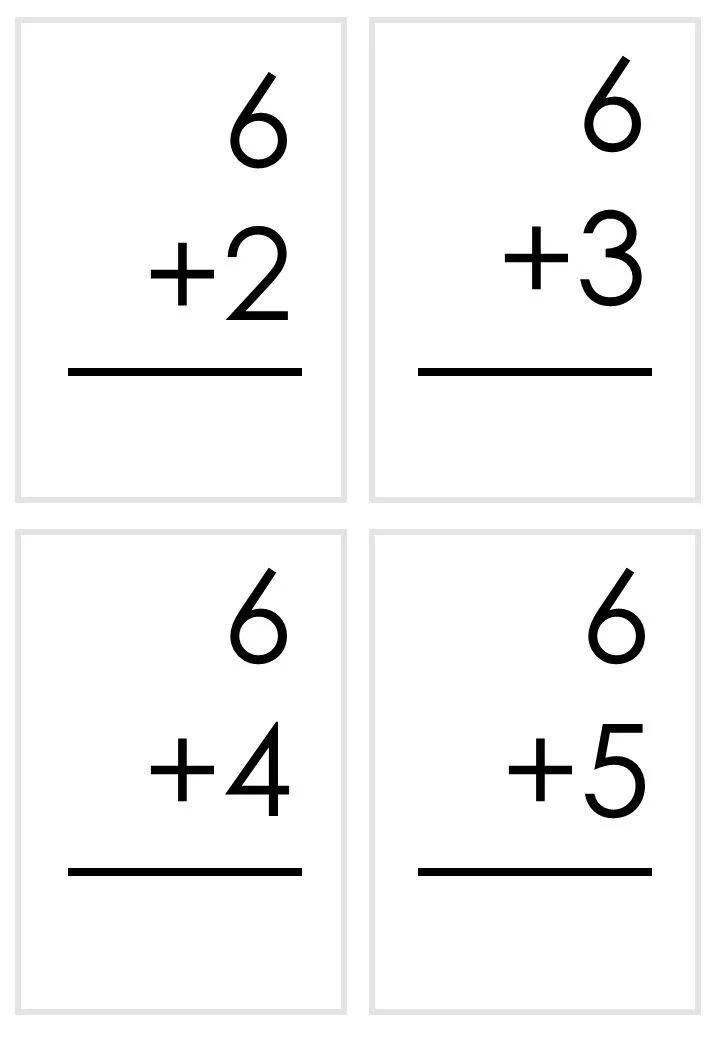 Free Free Printable Addition Flashcards For 1st Grade Worksheet for Kids Part 119