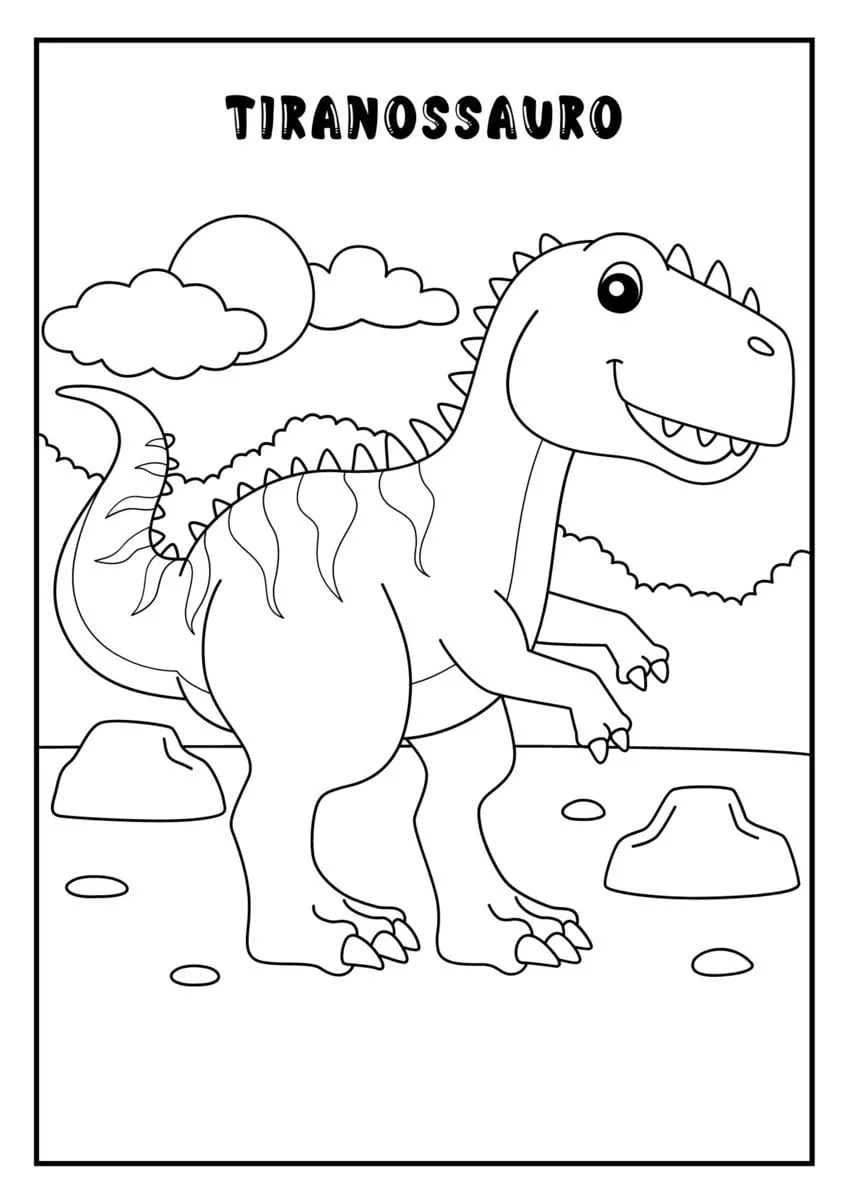 Free Imagens De Dinossauros Para Imprimir E Colorir Worksheet for Kids Part 18