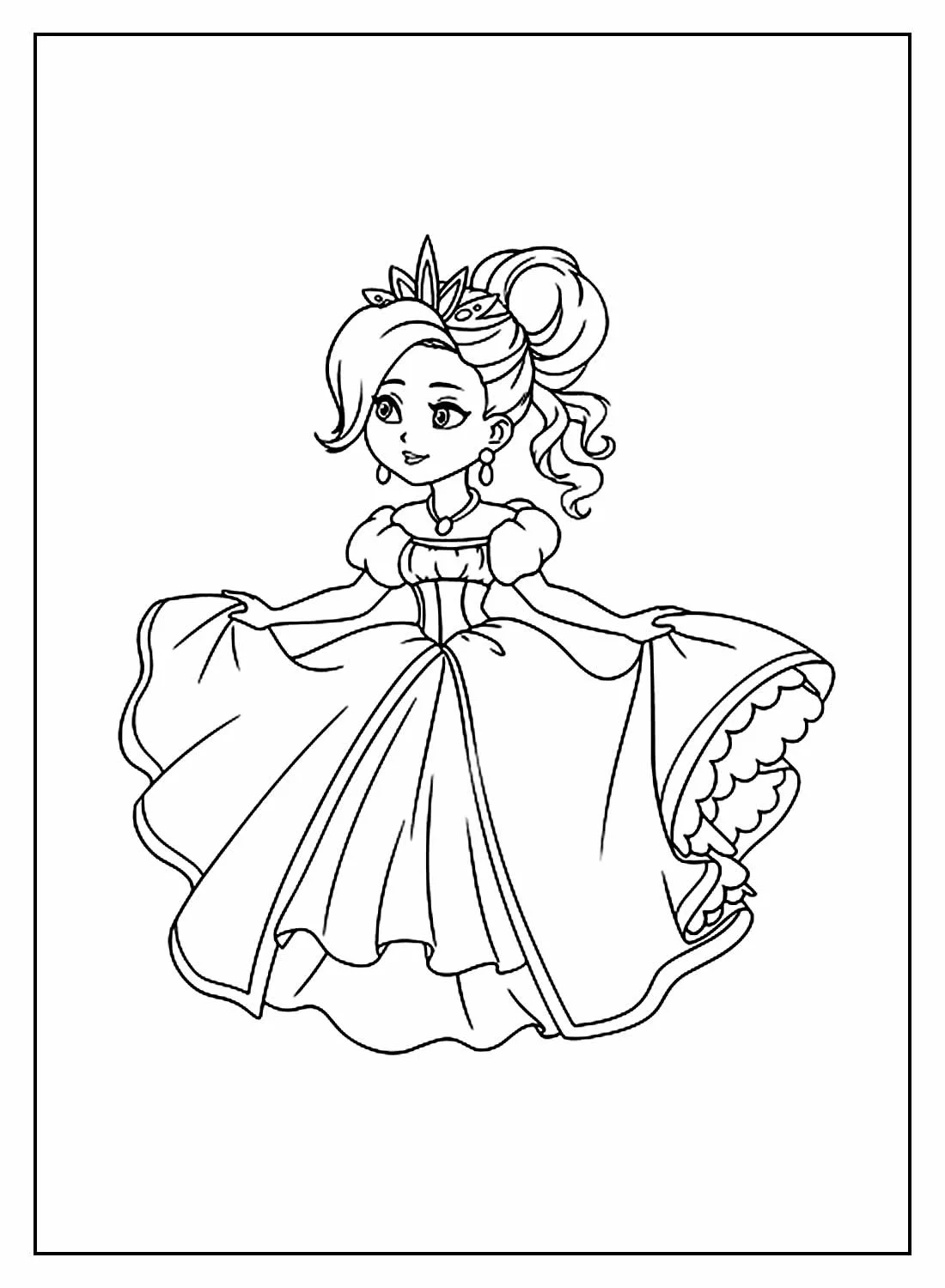 Free Imagens De Princesas Para Imprimir E Colorir Worksheet for Kids Part 11