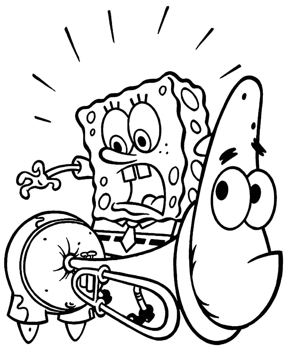 Free Imagens Do Bob Esponja Para Imprimir E Colorir Worksheet for Kids Part 6