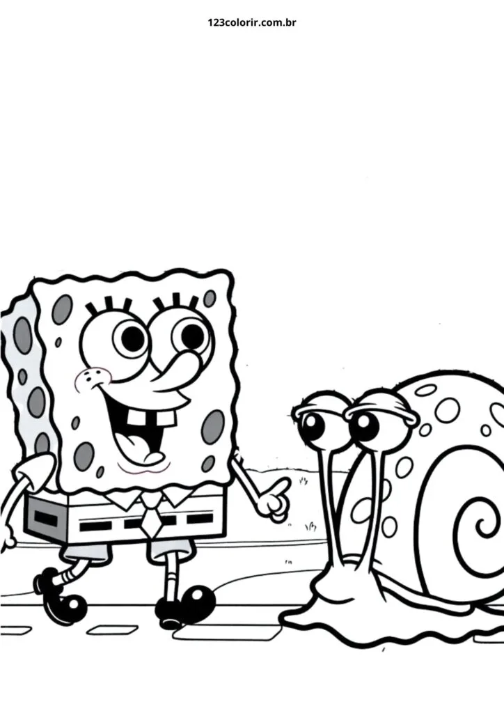 Free Imagens Do Bob Esponja Para Imprimir E Colorir Worksheet for Kids Part 16