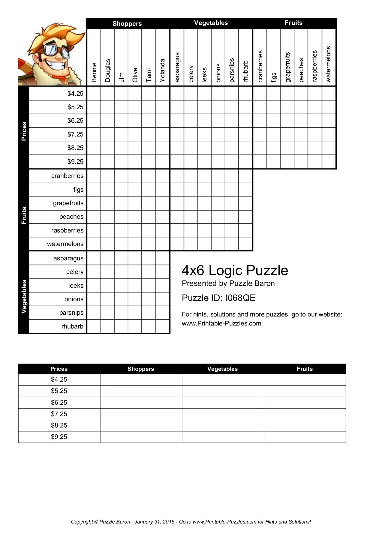 Atividade de Logic Puzzles For Elementary Students Pdf - Folha 4