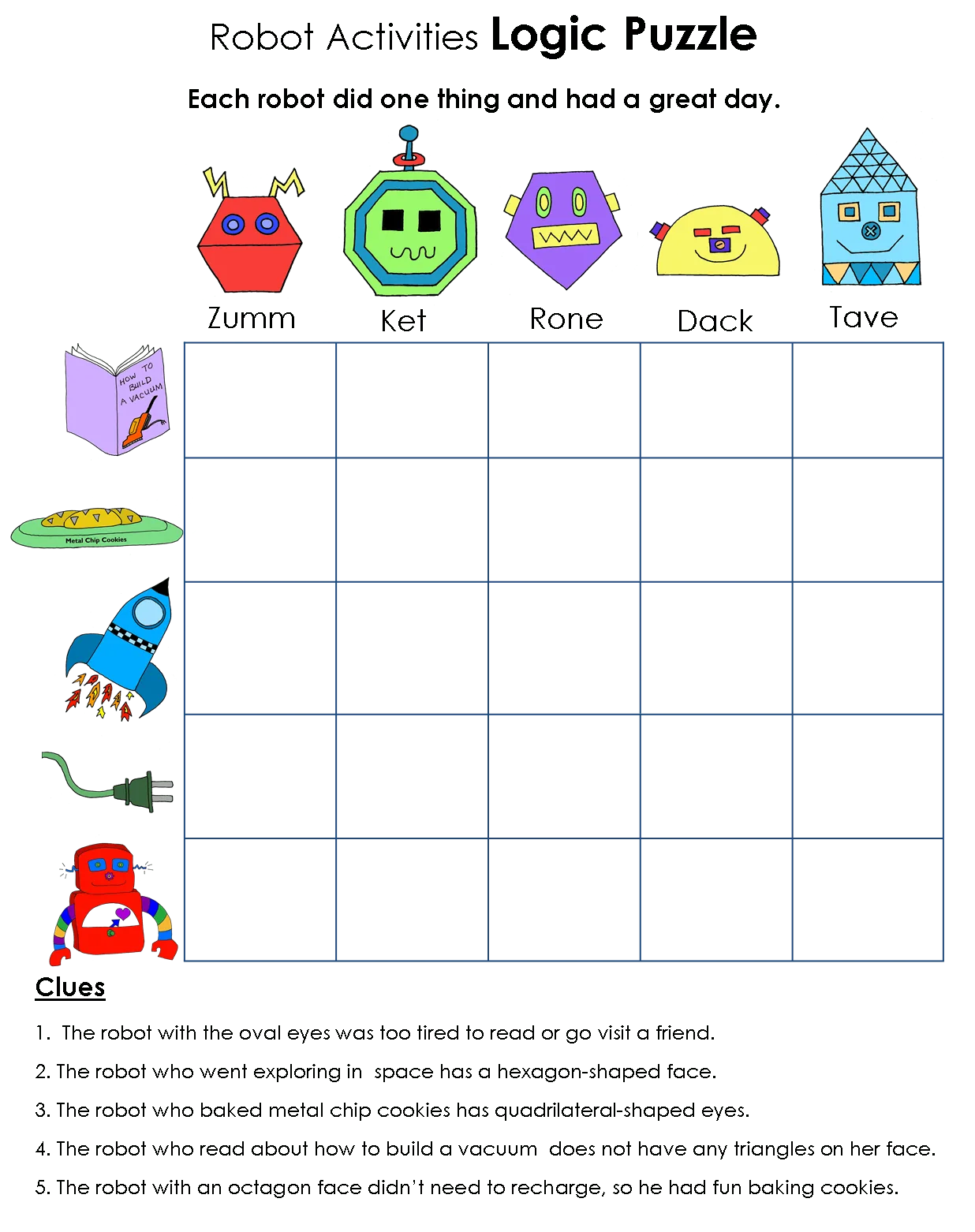 Atividade de Logic Puzzles For Elementary Students Pdf - Folha 7