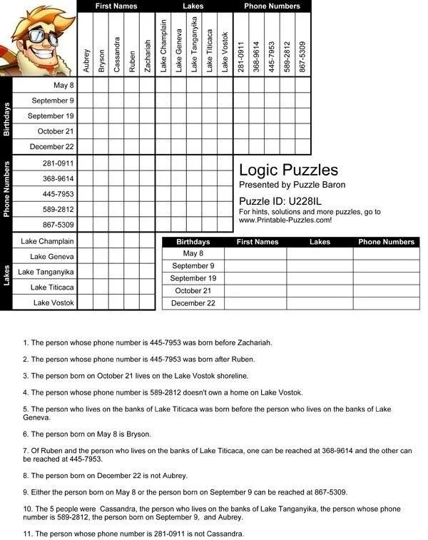 Atividade de Logic Puzzles For Elementary Students Pdf - Folha 16