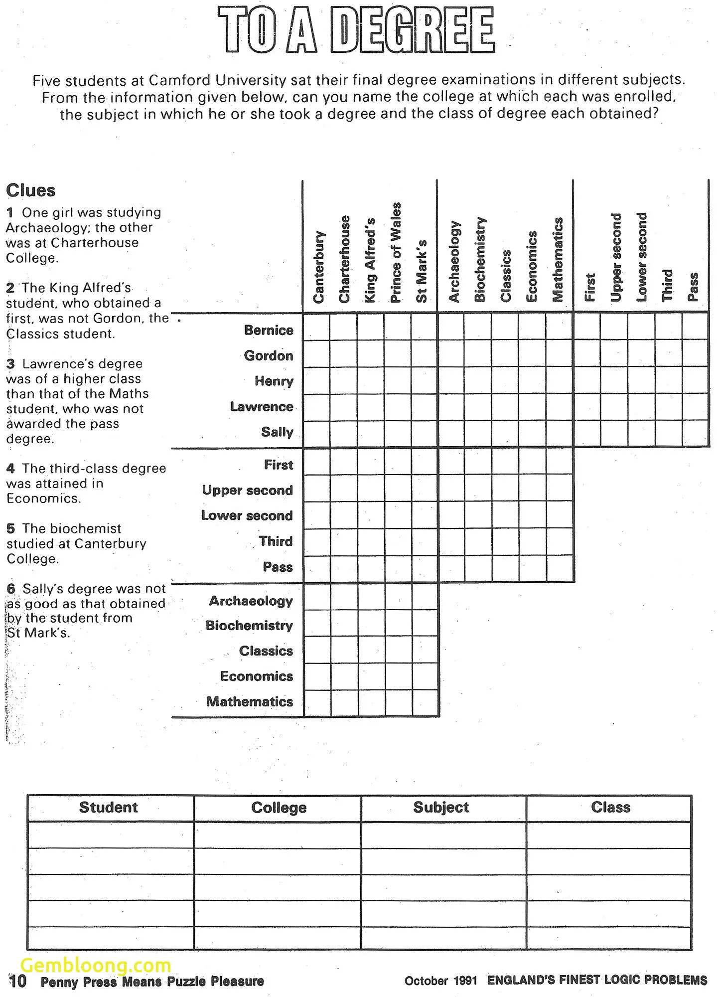 Atividade de Logic Puzzles For Elementary Students Pdf - Folha 23