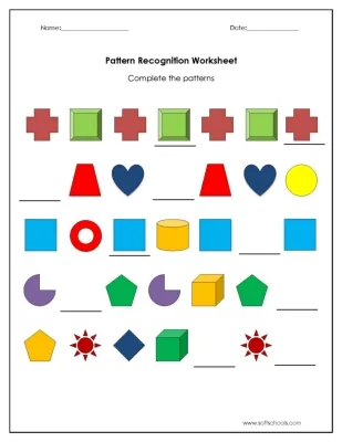 Atividade de Pattern Recognition Worksheets For Preschool - Folha 8