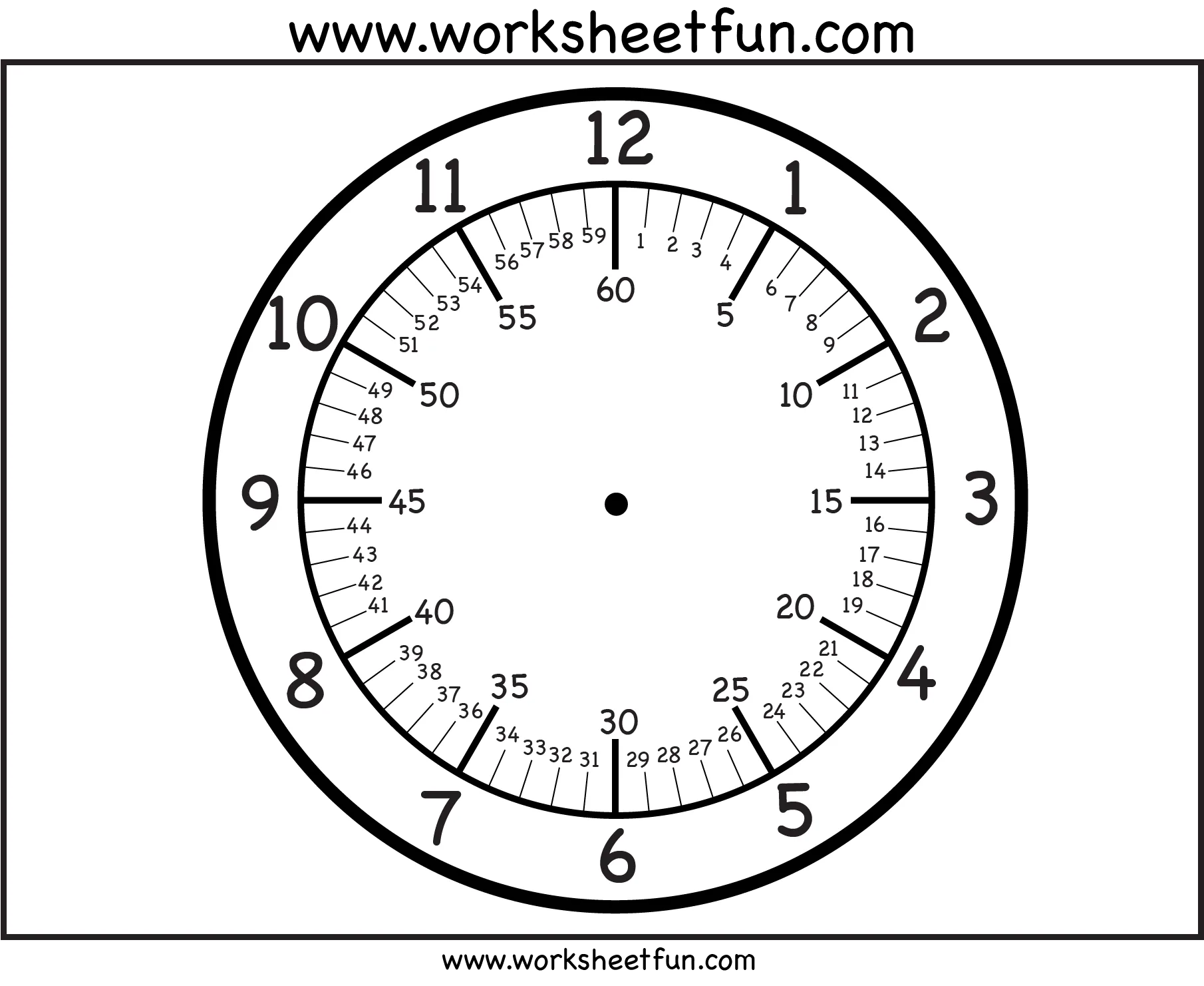 Atividade de Telling Time Clock Faces Printable Free - Folha 8