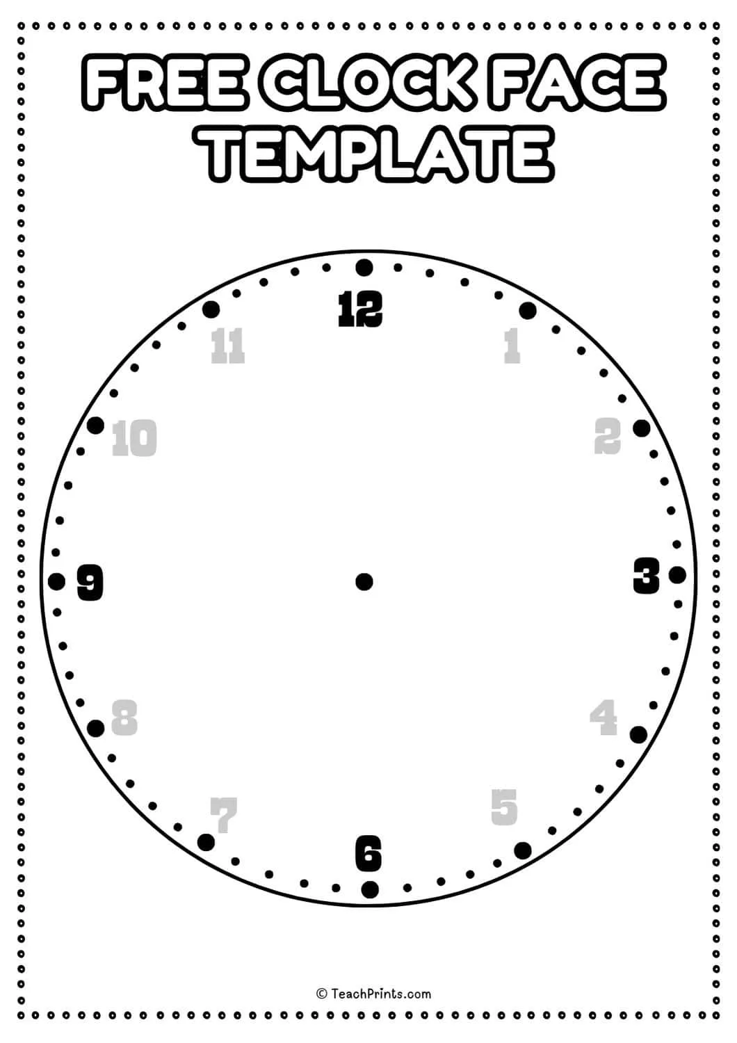 Atividade de Telling Time Clock Faces Printable Free - Folha 18