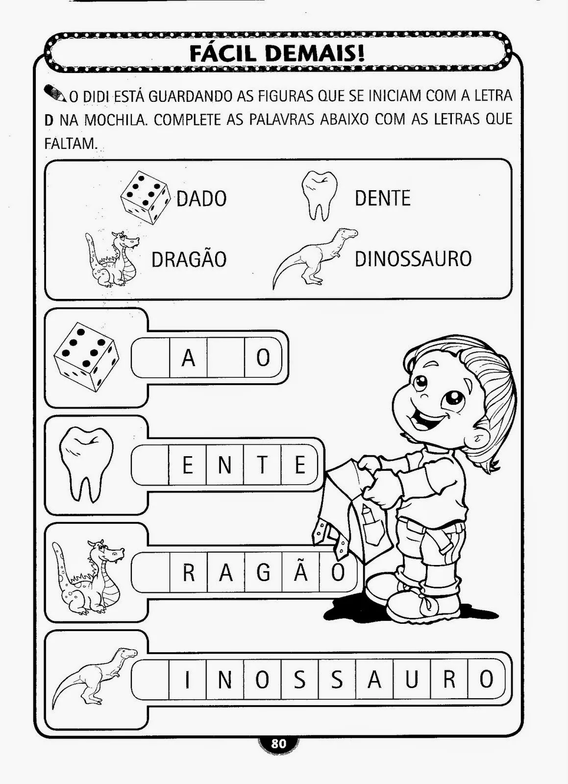 Atividades Infantil para pintar e se divertir