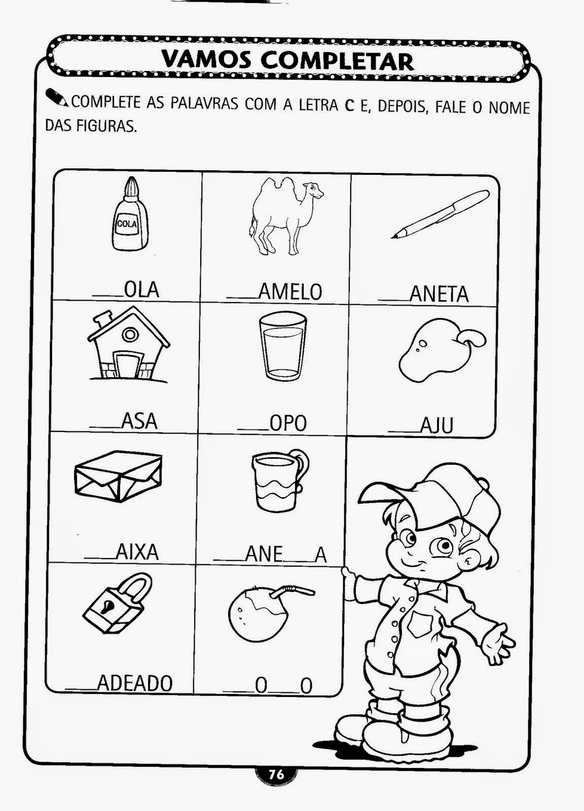 desenho de Atividades Infantil para imprimir