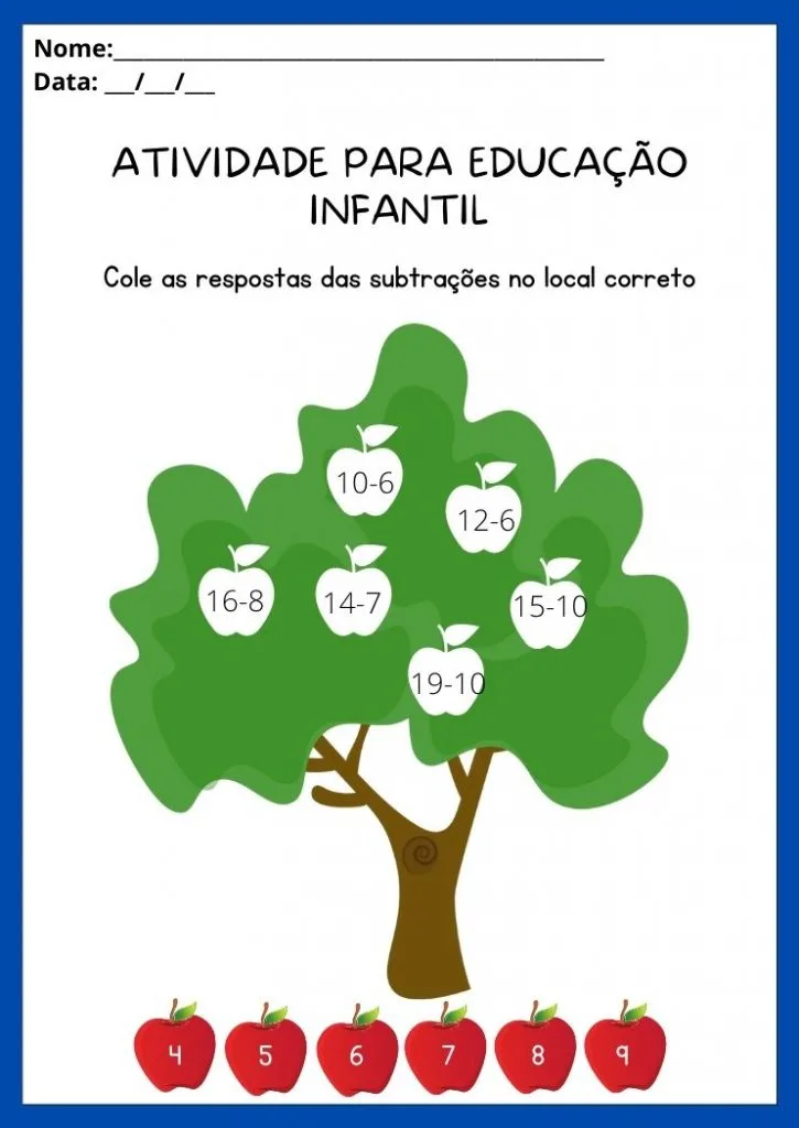 atividade de colorir Atividades Infantil