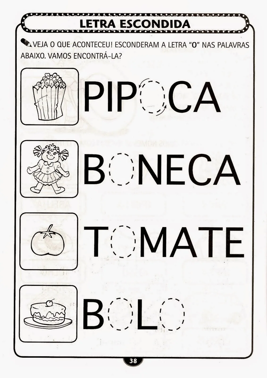 Atividades Infantil desenho infantil