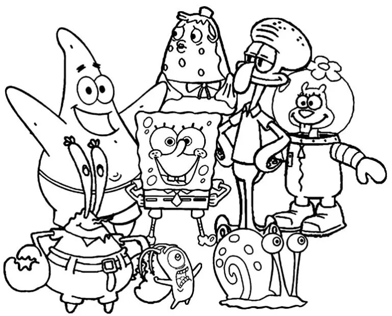 Bob Esponja Para Colorir desenho infantil
