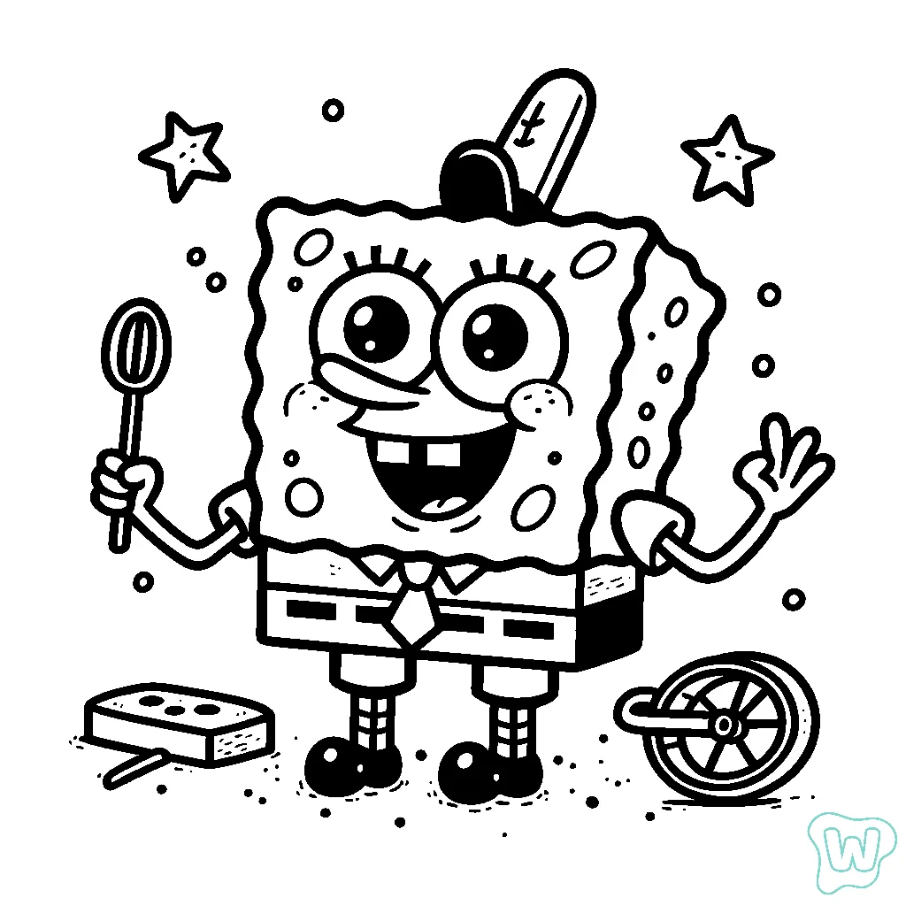 imagem de Bob Esponja Para Colorir para colorir grátis