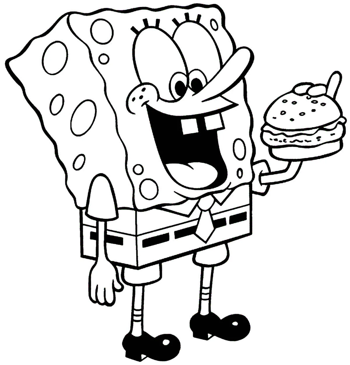desenho de Bob Esponja Para Colorir para imprimir
