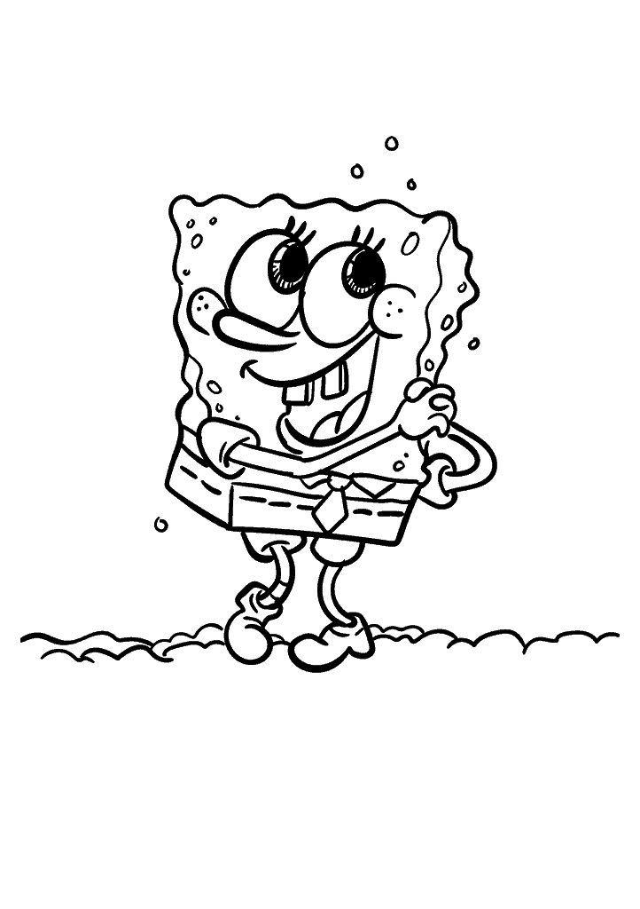 Bob Esponja Para Colorir desenho infantil