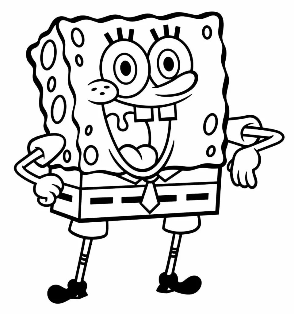 Bob Esponja Para Colorir para pintar e se divertir