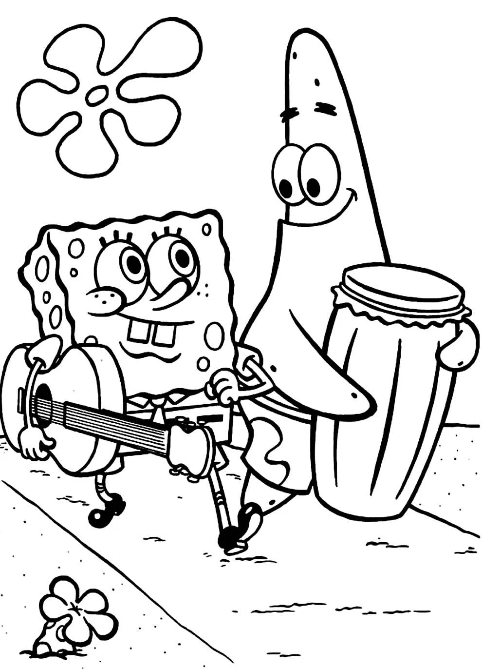 desenho de Bob Esponja Para Colorir para imprimir