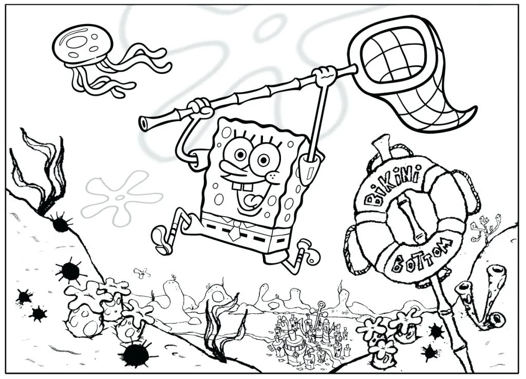 desenho de Bob Esponja Para Colorir para imprimir