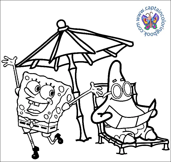 Bob Esponja Para Colorir desenho infantil