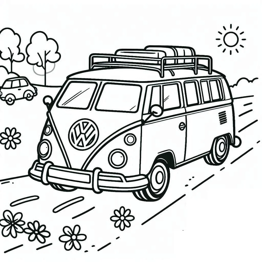 desenho de Carros Para Colorir para imprimir