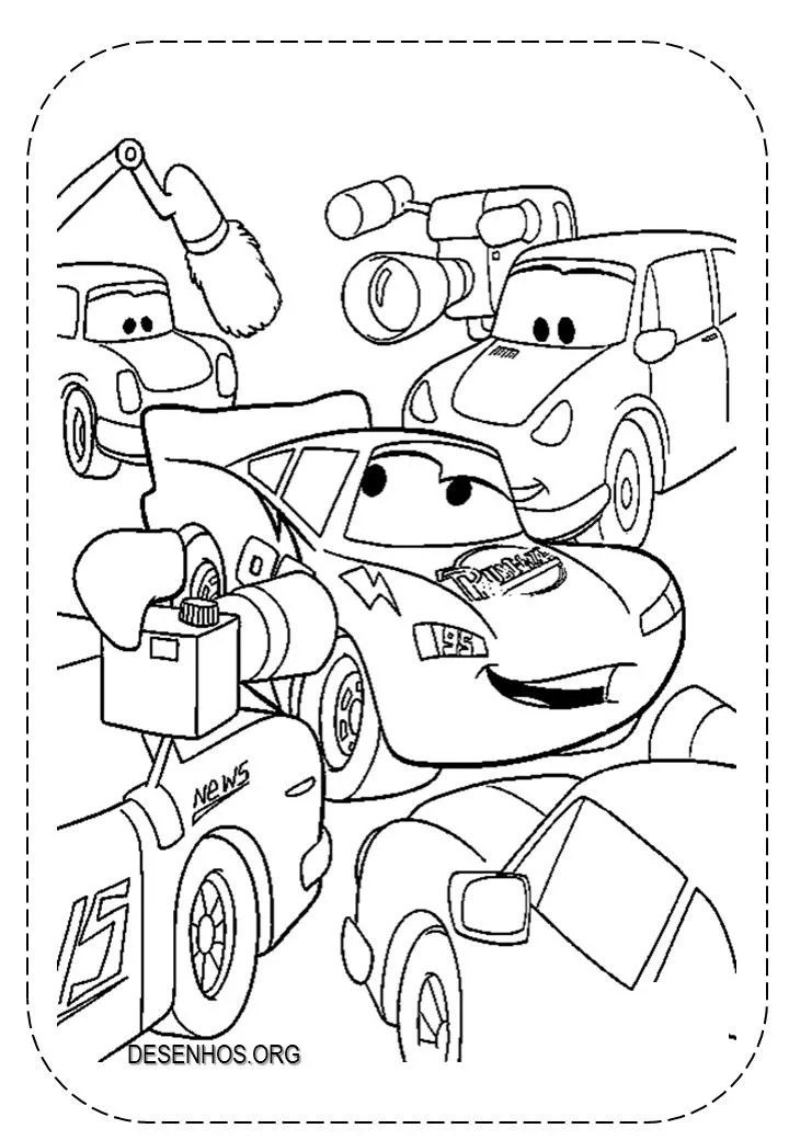 desenho de Carros Para Colorir para imprimir