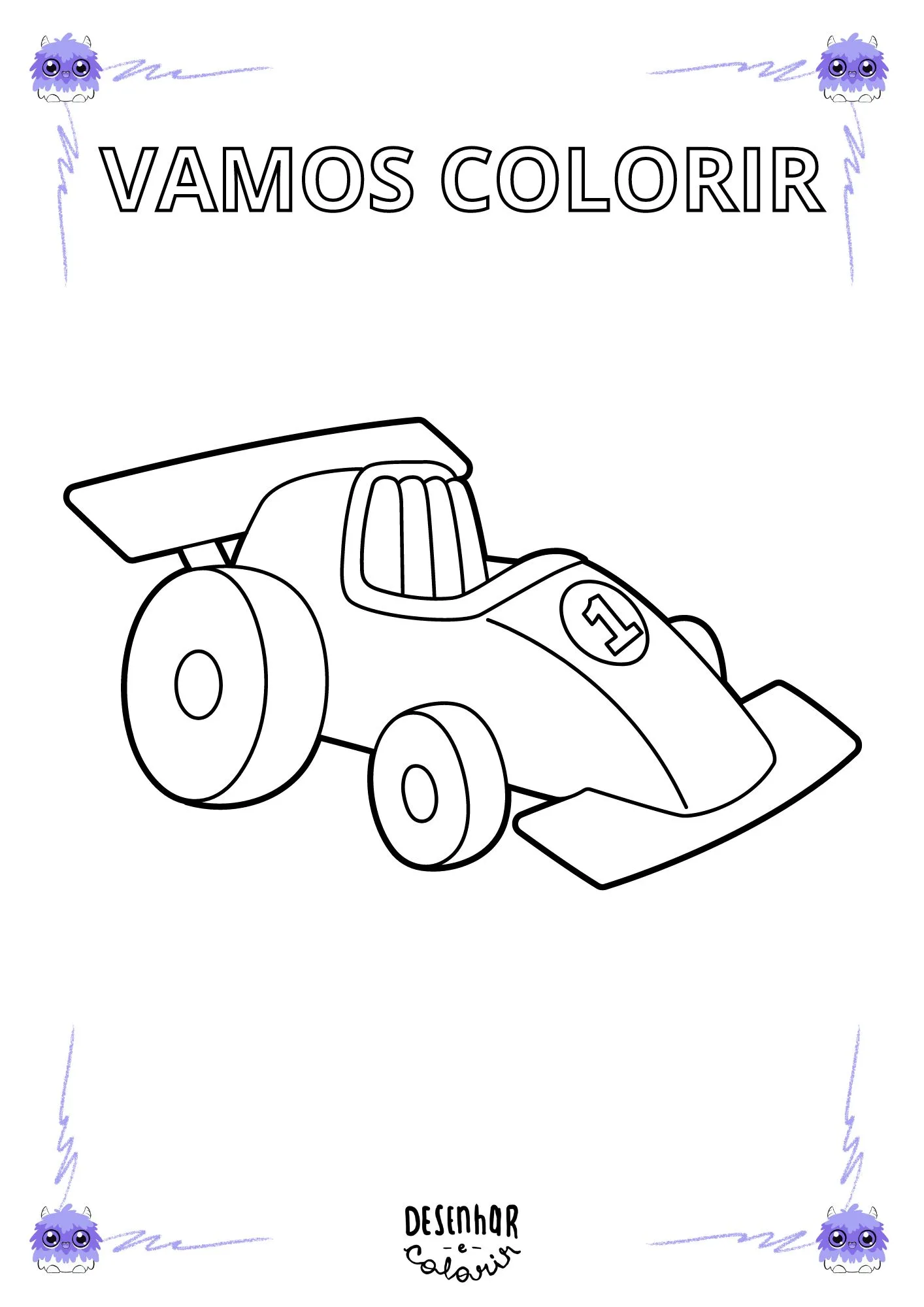 Carros Para Colorir para pintar e se divertir