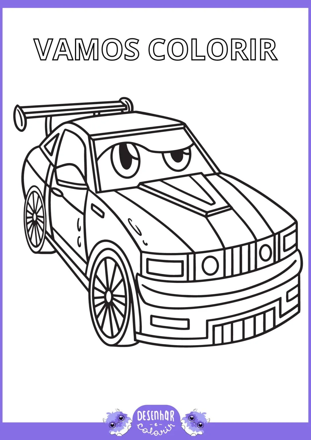 Carros Para Colorir desenho infantil