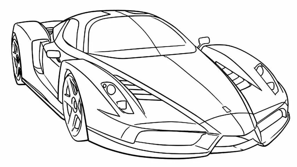 desenho educativo de Carros Para Colorir