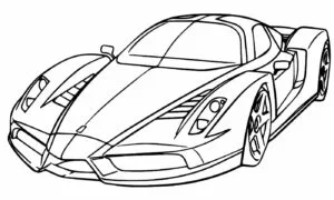 desenho de Carros Para Colorir para imprimir
