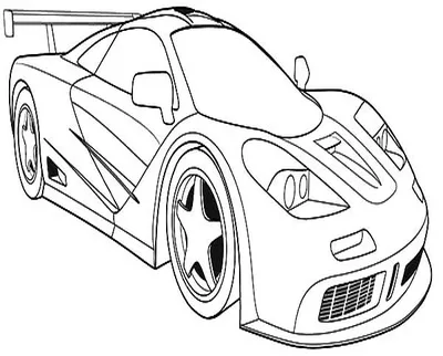 desenho educativo de Carros Para Colorir