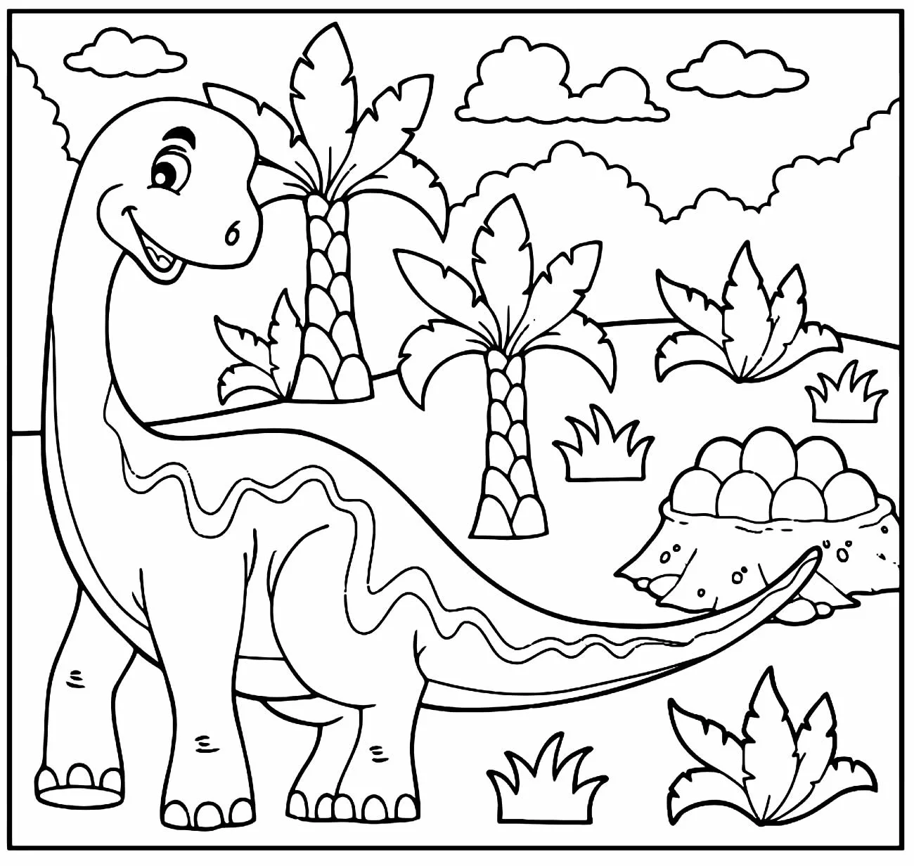 imagem de Donossauros Para Colorir para colorir grátis