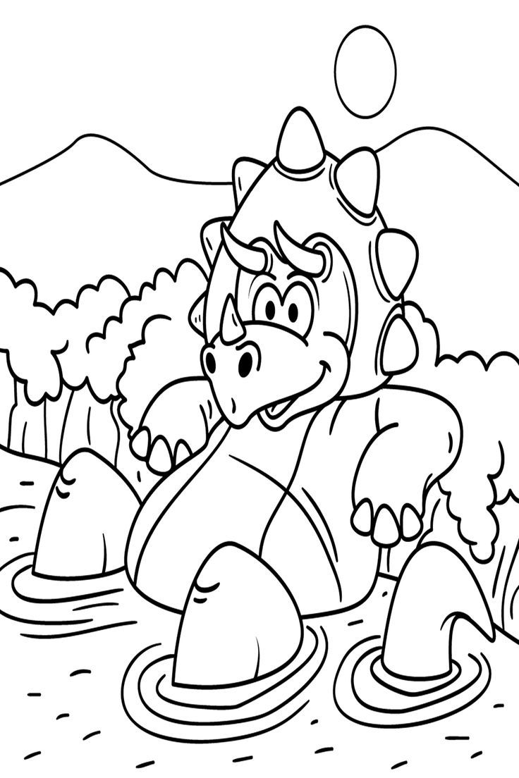 Donossauros Para Colorir para pintar e se divertir