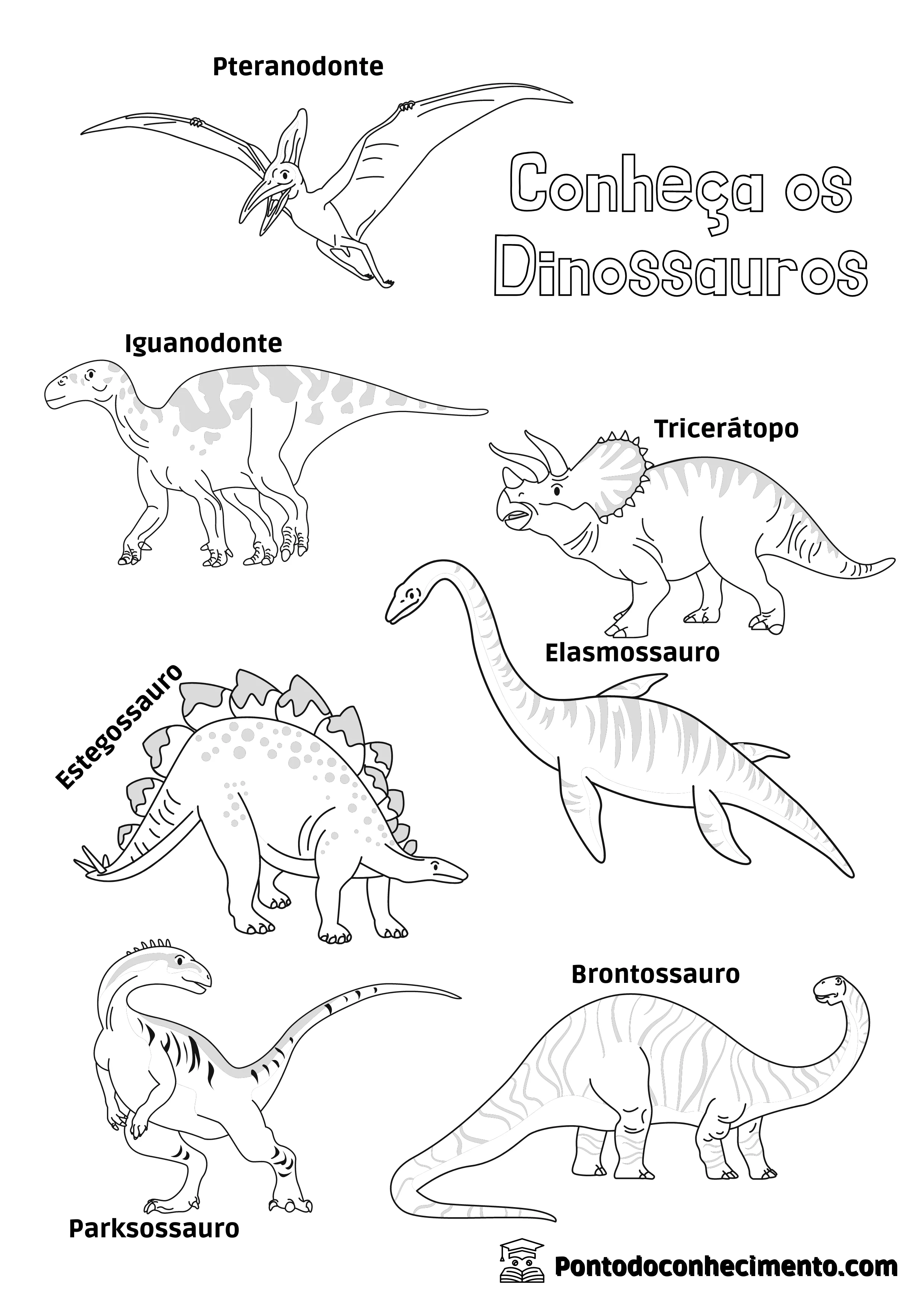 atividade de colorir Donossauros Para Colorir