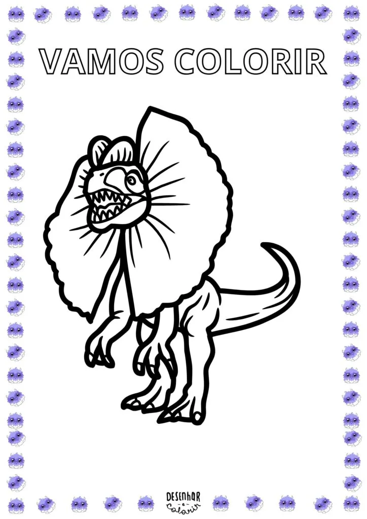 Donossauros Para Colorir desenho infantil