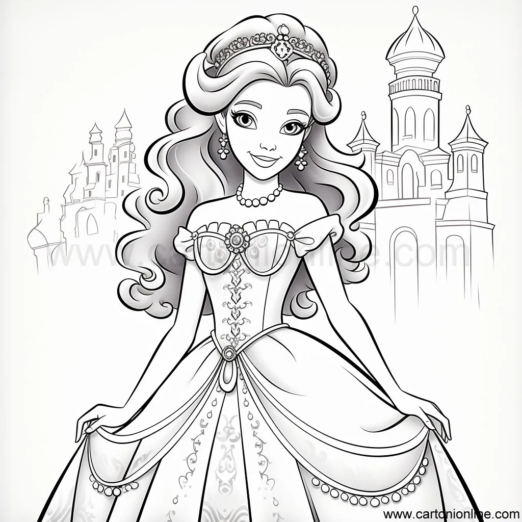 Princesas Para Colorir para pintar e se divertir