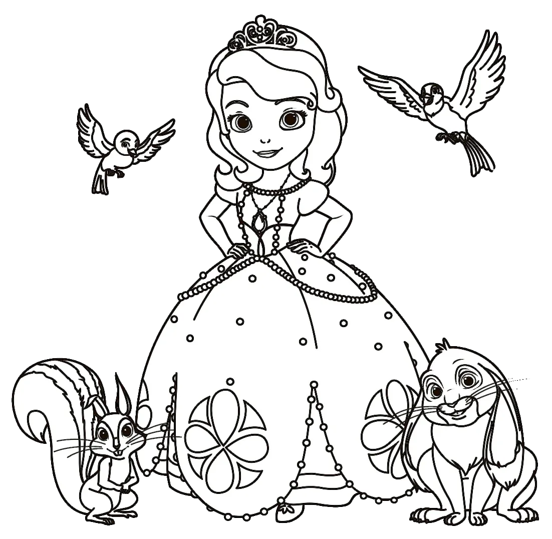 imagem de Princesas Para Colorir para colorir grátis