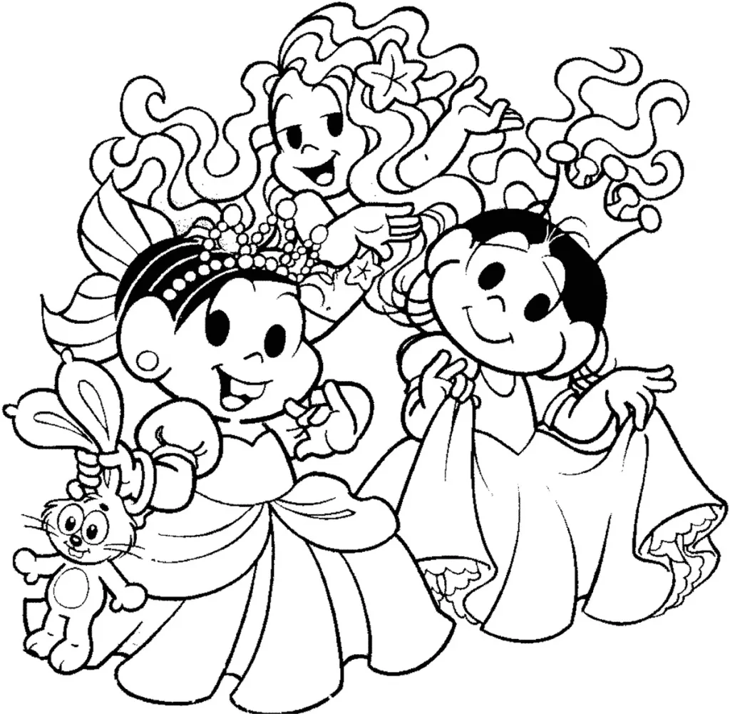 desenho de Princesas Para Colorir para imprimir
