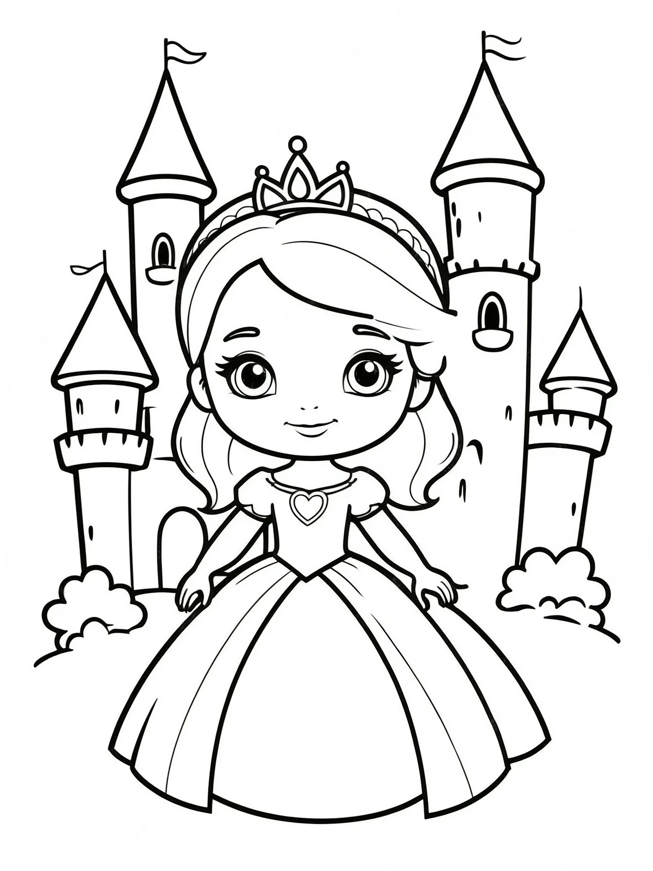 imagem de Princesas Para Colorir para colorir grátis