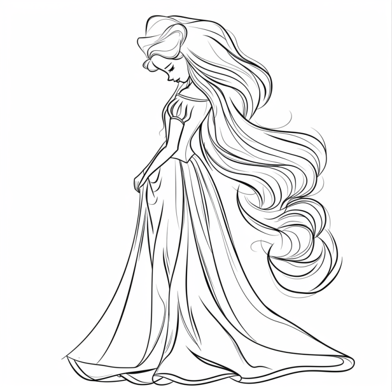 Princesas Para Colorir desenho infantil